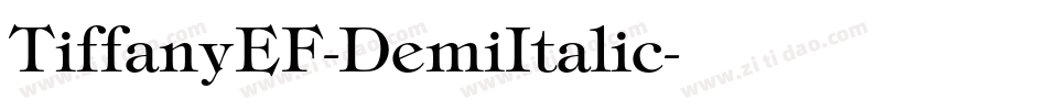 TiffanyEF-DemiItalic字体转换