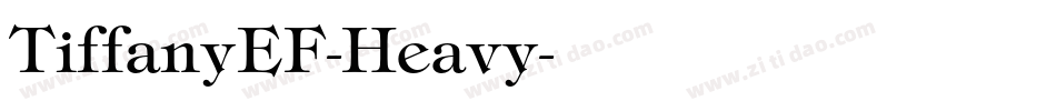TiffanyEF-Heavy字体转换
