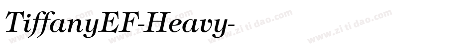 TiffanyEF-Heavy字体转换