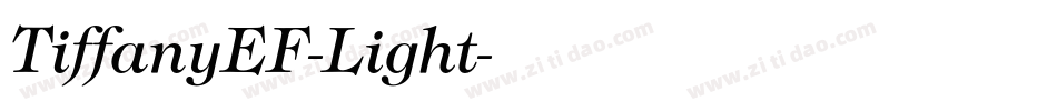 TiffanyEF-Light字体转换