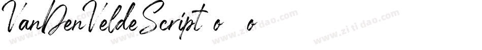 VanDenVeldeScript-o39o字体转换