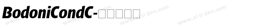 BodoniCondC字体转换