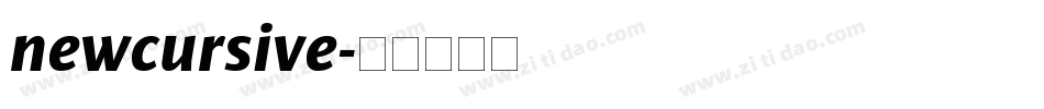 newcursive字体转换