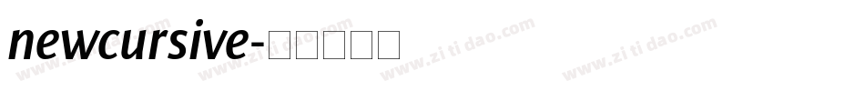 newcursive字体转换