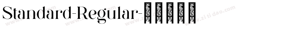 Standard-Regular字体转换