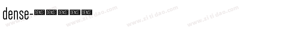 dense字体转换