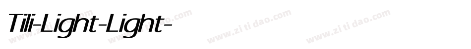 Tili-Light-Light字体转换