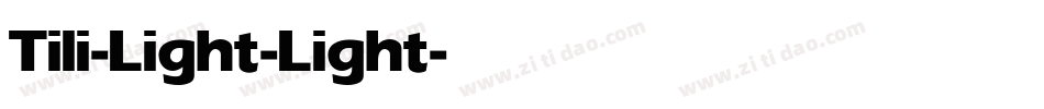 Tili-Light-Light字体转换