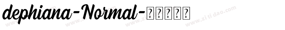 dephiana-Normal字体转换