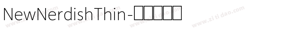 NewNerdishThin字体转换