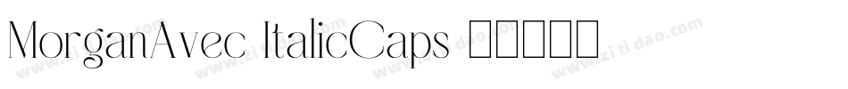 MorganAvec-ItalicCaps字体转换