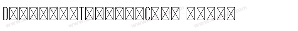 DesignerTitlingCaps字体转换