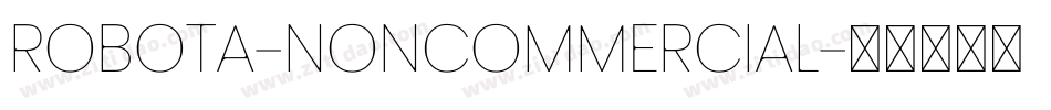 Robota-NonCommercial字体转换