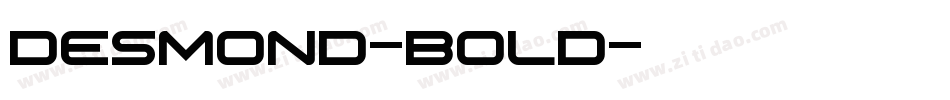 Desmond-Bold字体转换