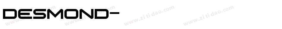 Desmond字体转换