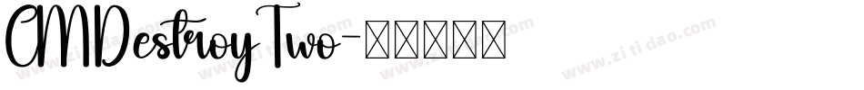 CMDestroyTwo字体转换