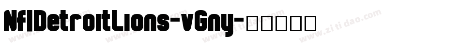 NflDetroitLions-vGny字体转换