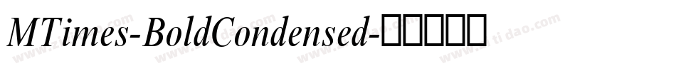 MTimes-BoldCondensed字体转换