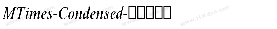 MTimes-Condensed字体转换