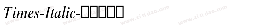 Times-Italic字体转换