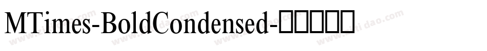 MTimes-BoldCondensed字体转换