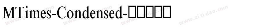 MTimes-Condensed字体转换