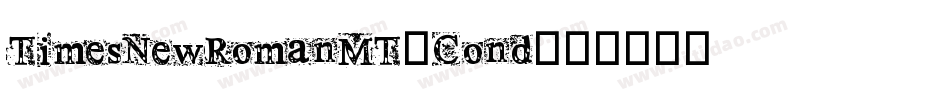 TimesNewRomanMT-Cond字体转换
