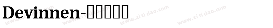Devinnen字体转换