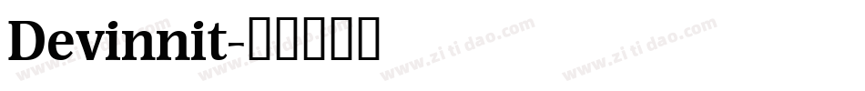 Devinnit字体转换