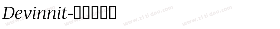 Devinnit字体转换