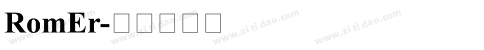 RomEr字体转换