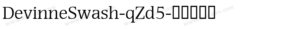 DevinneSwash-qZd5字体转换