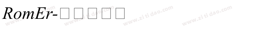 RomEr字体转换