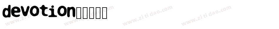 devotion字体转换