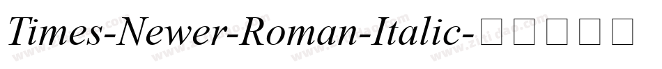 Times-Newer-Roman-Italic字体转换