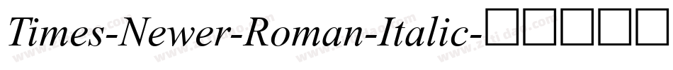 Times-Newer-Roman-Italic字体转换