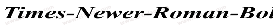 Times-Newer-Roman-Bold-Italic字体转换