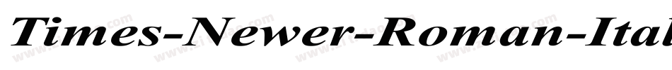 Times-Newer-Roman-Italic字体转换