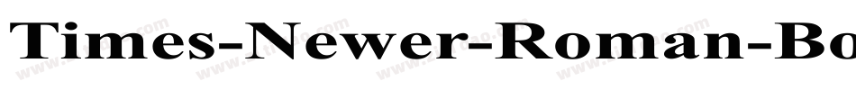 Times-Newer-Roman-Bold字体转换