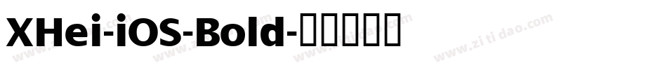 XHei-iOS-Bold字体转换