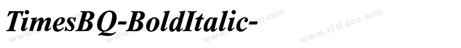 TimesBQ-BoldItalic字体转换
