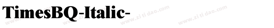 TimesBQ-Italic字体转换