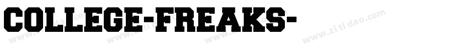 COLLEGE-FREAKS字体转换