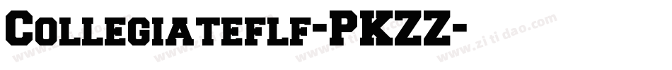Collegiateflf-PKZZ字体转换