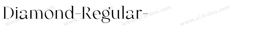 Diamond-Regular字体转换