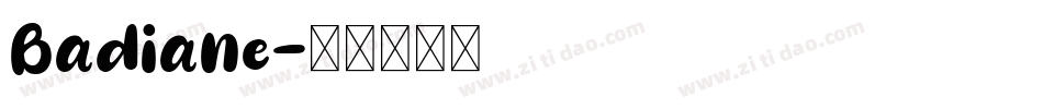 Badiane字体转换