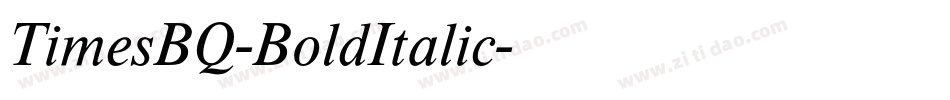 TimesBQ-BoldItalic字体转换