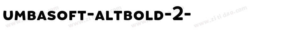 umbasoft-altbold-2字体转换