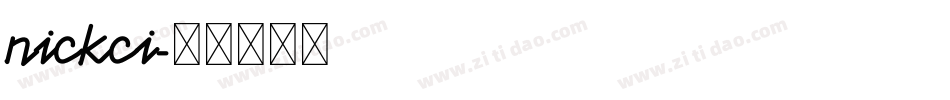 nickci字体转换