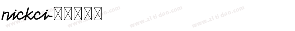 nickci字体转换